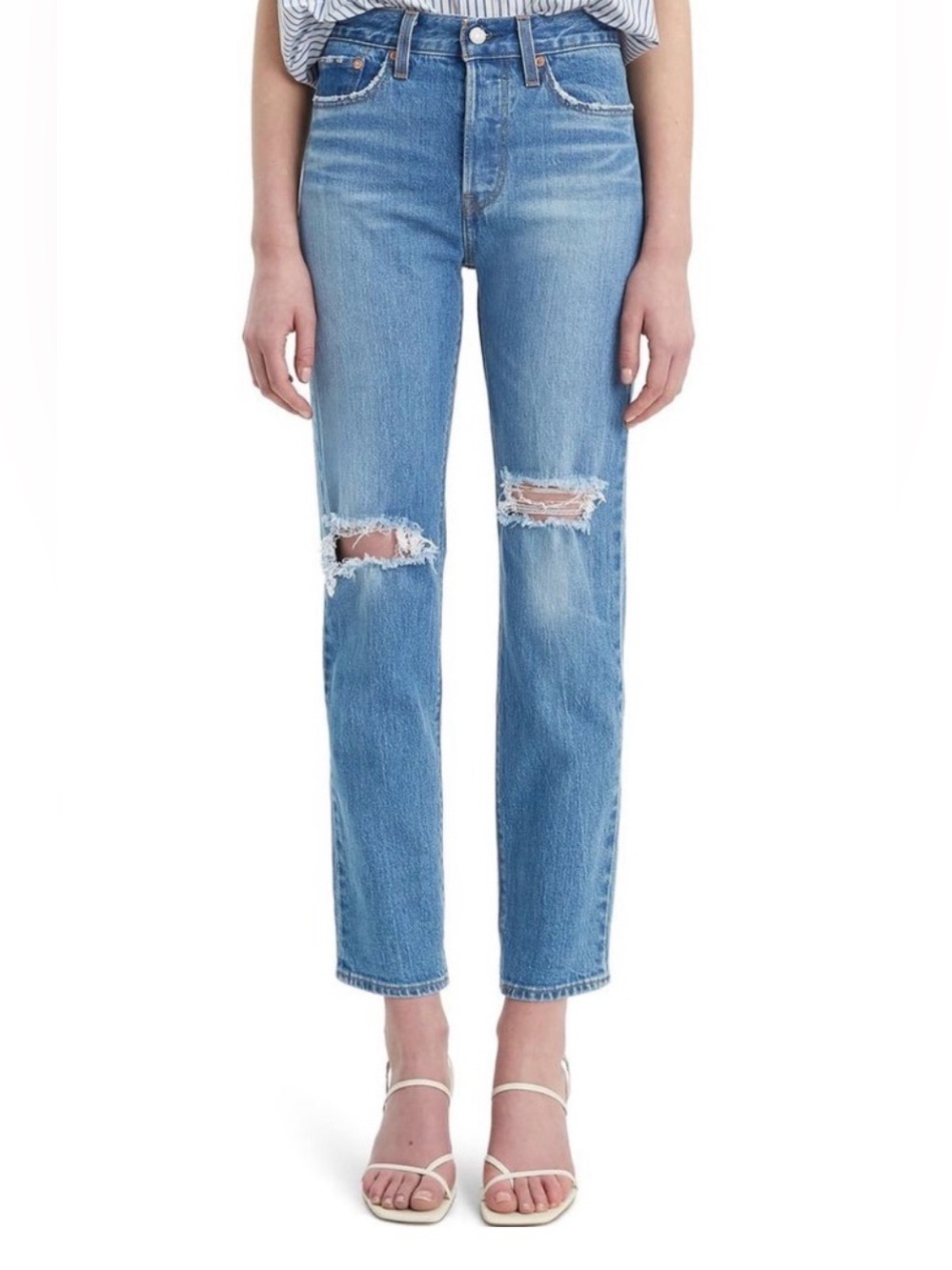 Levi's® Wedgie Icon Fit Ripped Straight Leg Jeans Size 29